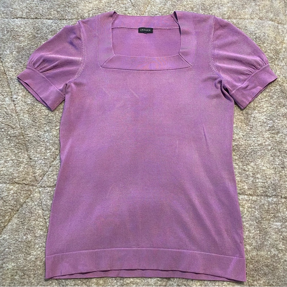 Jaeger - Iridescent Purple Sweater